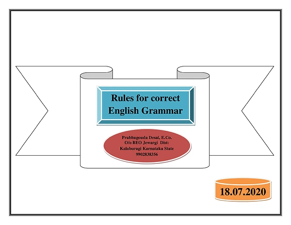 English Grammar Rules