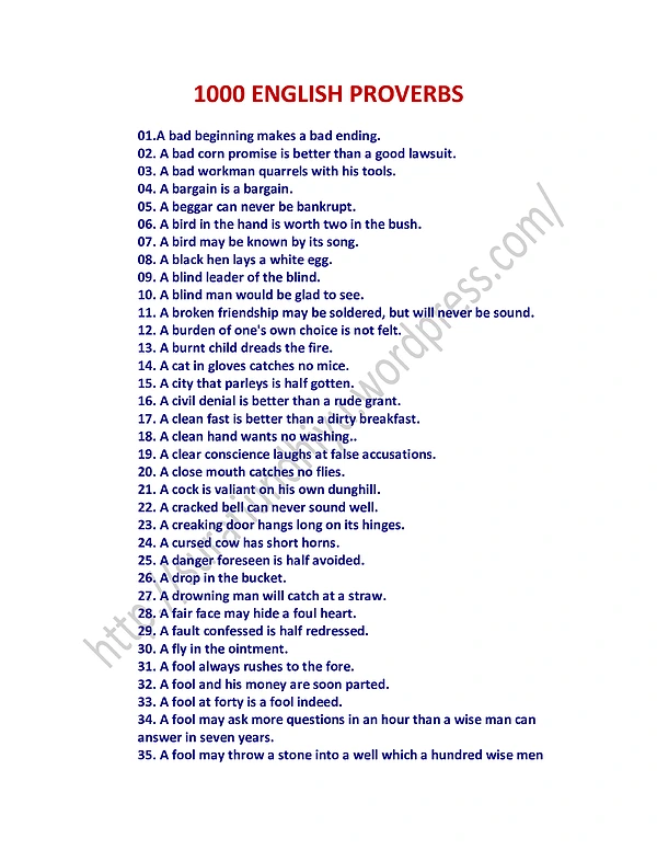 english-proverbs