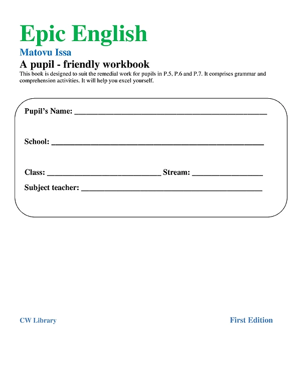 epic english (upper first ed)