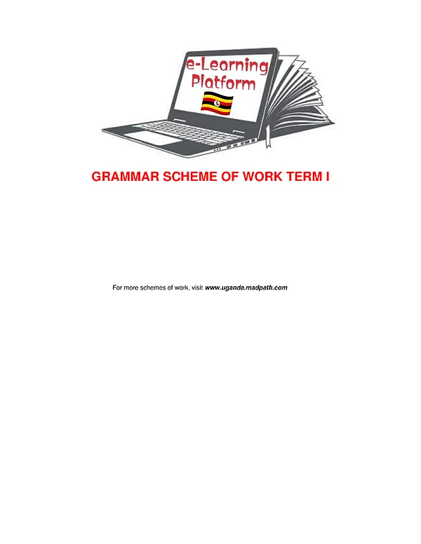 P.7 Grammar Scheme of Work Term 1