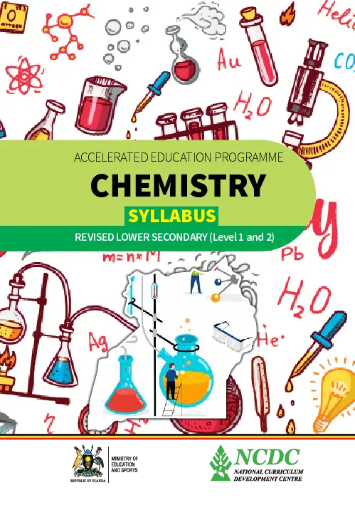 ncdc (2024) chemistry - revised accelerated education programme (level 1 and 2)