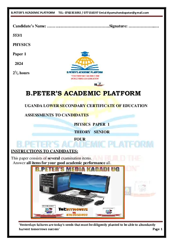 o level (new curriculum) a collection of physics scenarios from b.peter