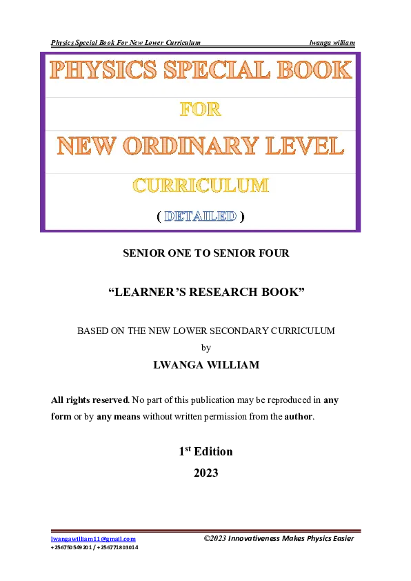s1-s4 physics learners book
