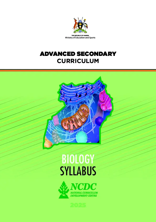 biology syllabus - new a level curruculum by ncdc (2025)