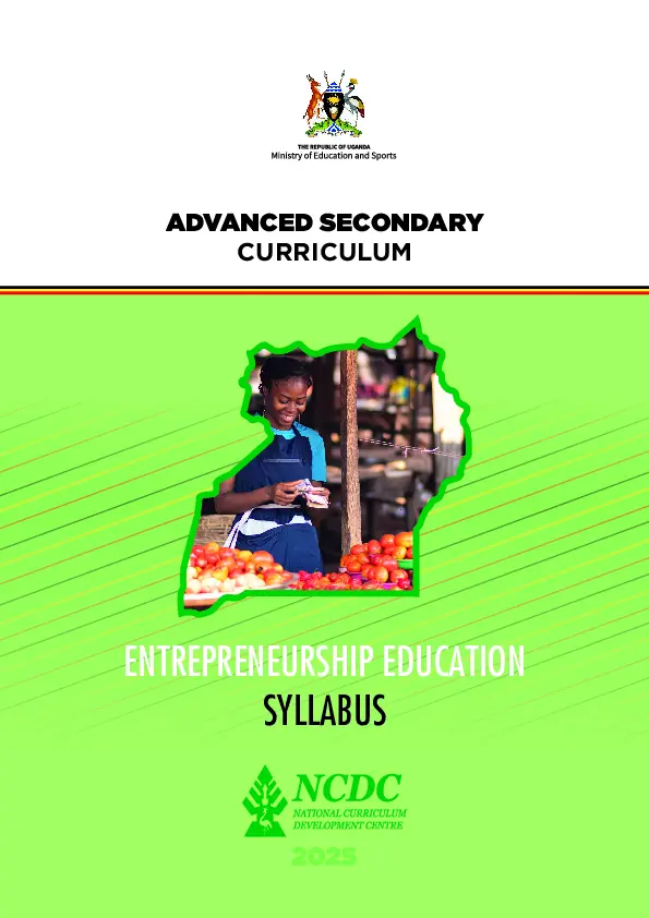 entrepreneurship syllabus - new a level curruculum by ncdc (2025)