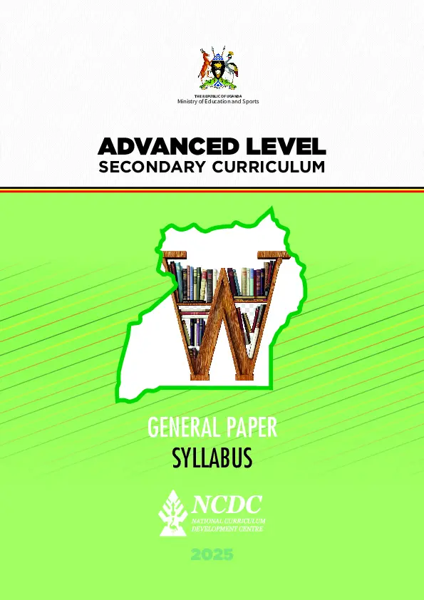 general paper syllabus - new a level curruculum by ncdc (2025)