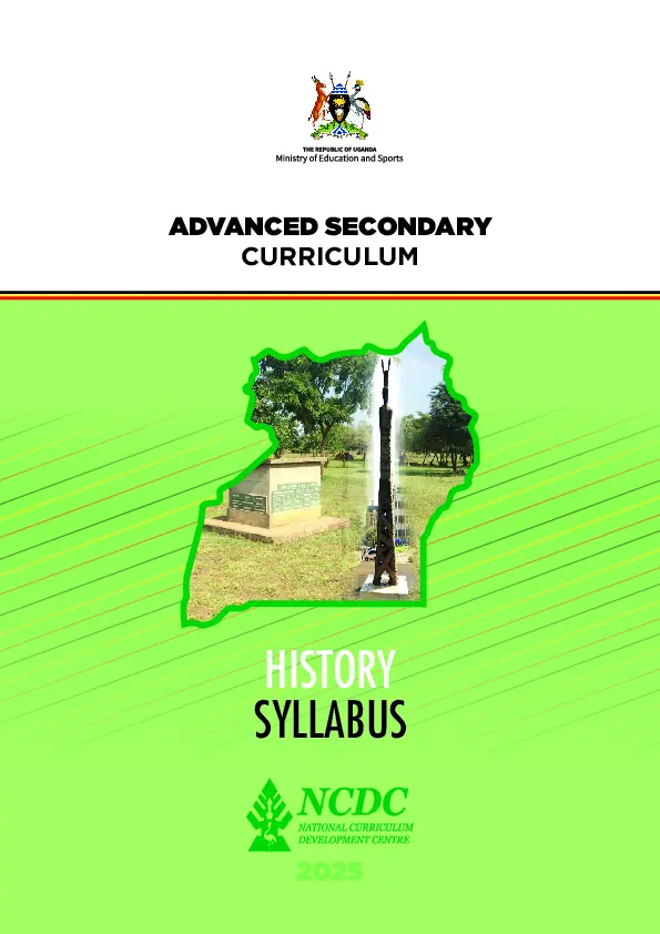 history syllabus - new a level curruculum by ncdc (2025)