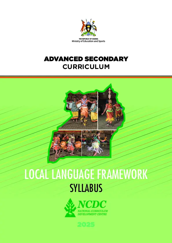 local languages framework - new a level curruculum by ncdc (2025)