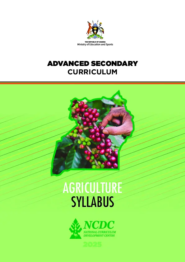 new a level curruculum for agriculture by ncdc (2025)