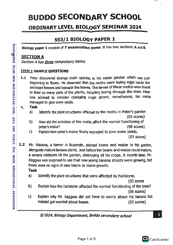 biology seminar buddo ss new curriculum