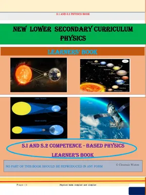 s.1 and s.2 physics book 📚-1 new curriculum notes