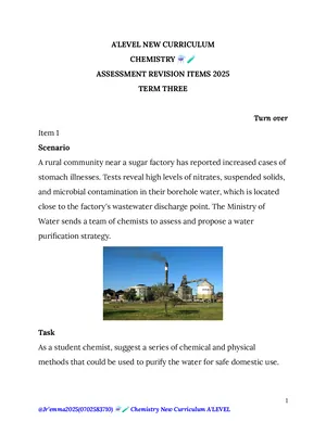 new a level curriculum chemistry scenario based questions - jr emma