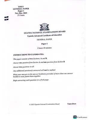 uneb uace general paper 2025 exam