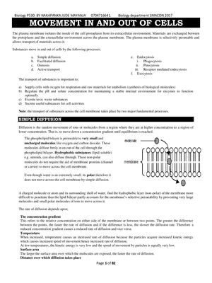 a-level biology transport notes