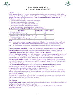 s.5 biology scenario questions with answers - bio class hub