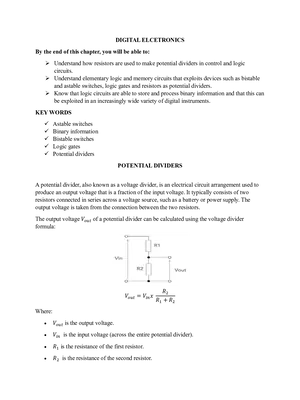 modern physics digital electronics notes for o level (cbc)