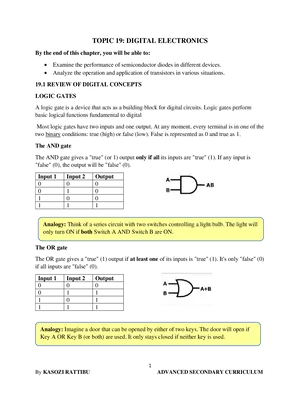 a level modern physics digital electronics