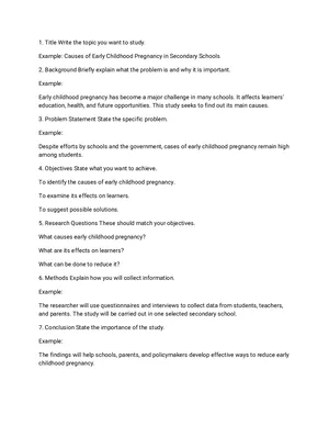 research proposal