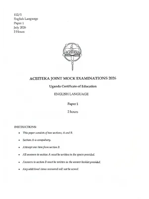 s.4 english aceiteka mock 2026