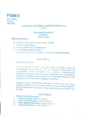 lta uace mocks 2026 luganda paper 2