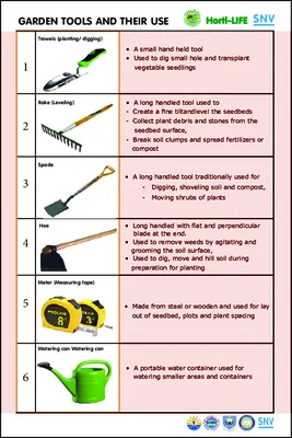 garden tools and their use