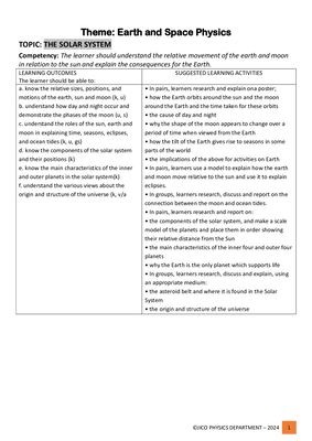 s.3 phy solar system