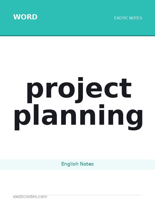 project planning