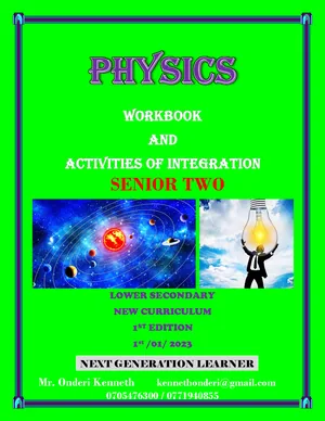 s.2 physics workbook 2023