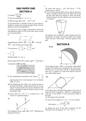 o level math question bank