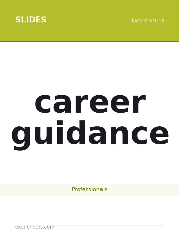 career guidance