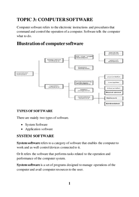 topic 3 computer software for s.2