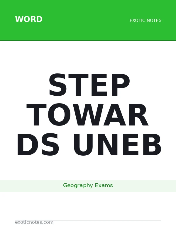 geography uce preparation questions towards uneb  2026