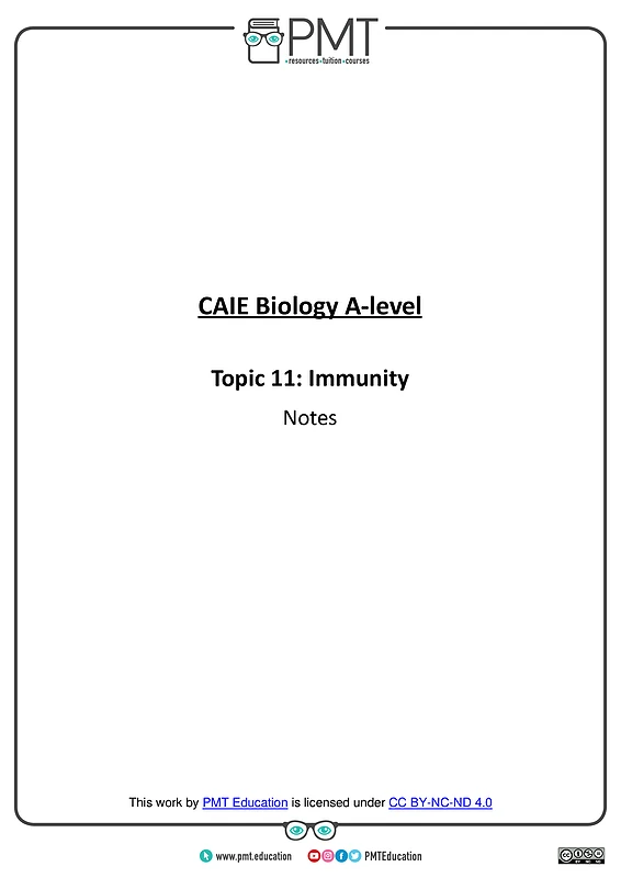 immunity (2025 2027 syllabus)